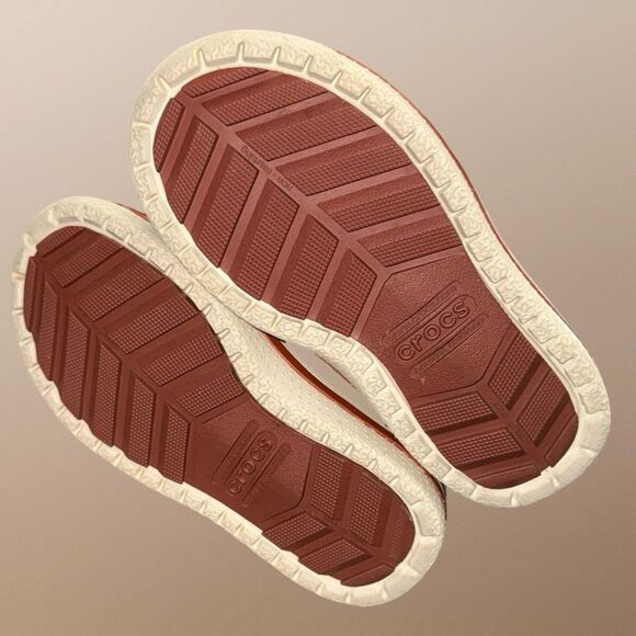 NWOB Little Kids AllCast Expresso Crocband Duck Boots Size C9 - Picture 6 of 8